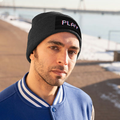 The Gamer Fresh | Just Play | Knitted Neon Beanie Hat