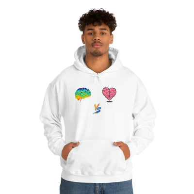 Gamer Fresh | Limited Edition Player Brain vs  Player Heart | Heavy Blend Unisex Hooded Sweatshirt