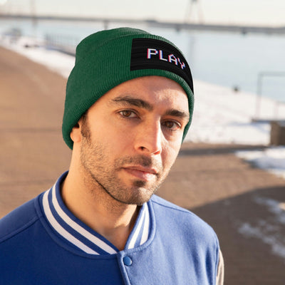 The Gamer Fresh | Just Play | Knitted Neon Beanie Hat