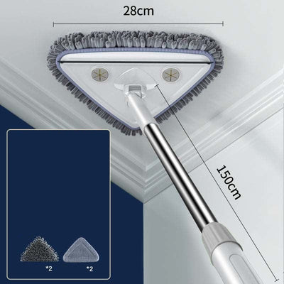 Universal Triangle Mop & Telescopic Wiping Wall Cleaning Tool