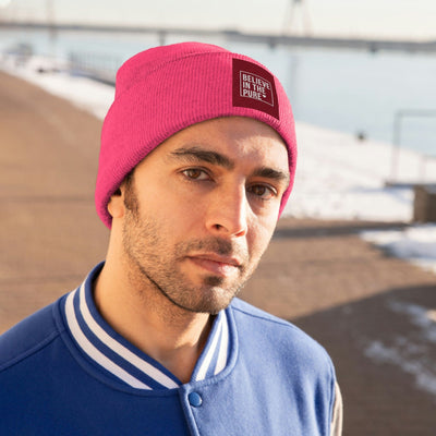 The Believe In Pure Love Heart Knitted Beanie Hat