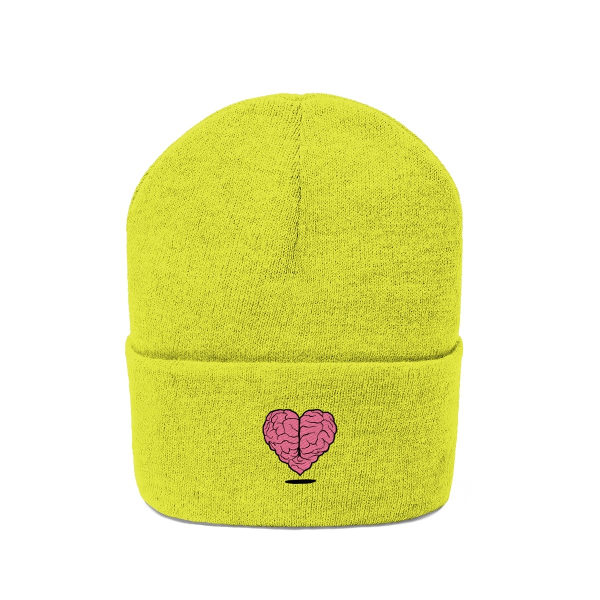 The Have Heart Neon Pink Knitted Beanie Hat