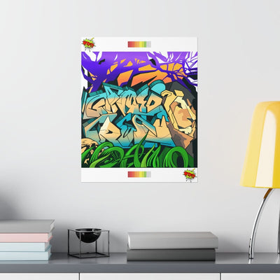 The Gamer Fresh Graffiti | Streamer All Art Lion | Premium Matte Vertical Poster