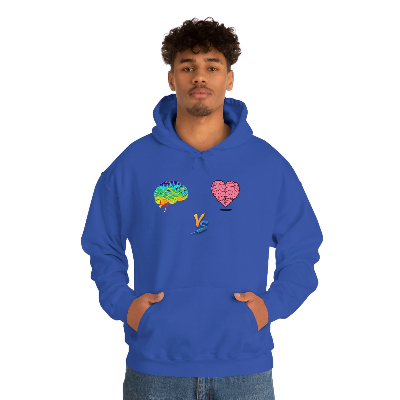 Gamer Fresh | Limited Edition Player Brain vs  Player Heart | Heavy Blend Unisex Hooded Sweatshirt