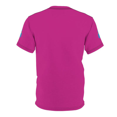 The All Magenta Premium Heart Energy Bar Unisex Cut & Sew T -Shirt