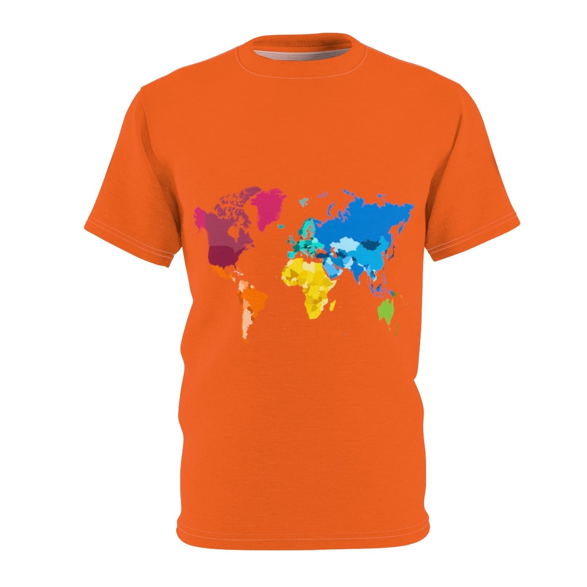 The All Premium Tangerine Tiger World Unisex Cut & Sew T-Shirt