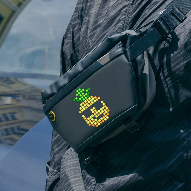 Pixel Armor LED Screen Crossbody Shoulder Bag By Gamer Fresh Lab