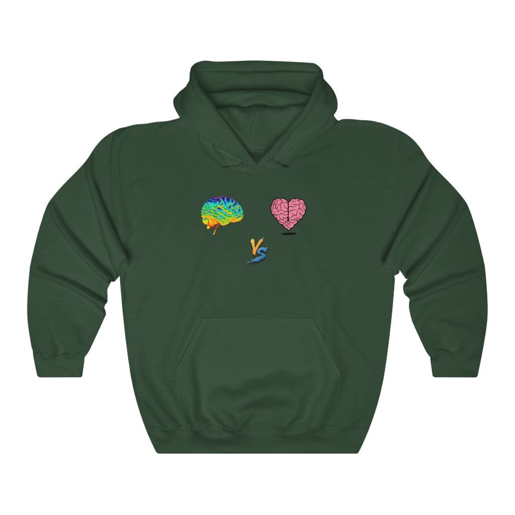 Gamer Fresh | Limited Edition Player Brain vs  Player Heart | Heavy Blend Unisex Hooded Sweatshirt