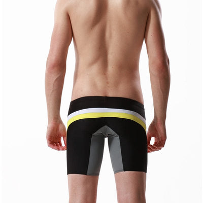 "The Wave" Men's Long Tube Colorblock Boxer Briefs