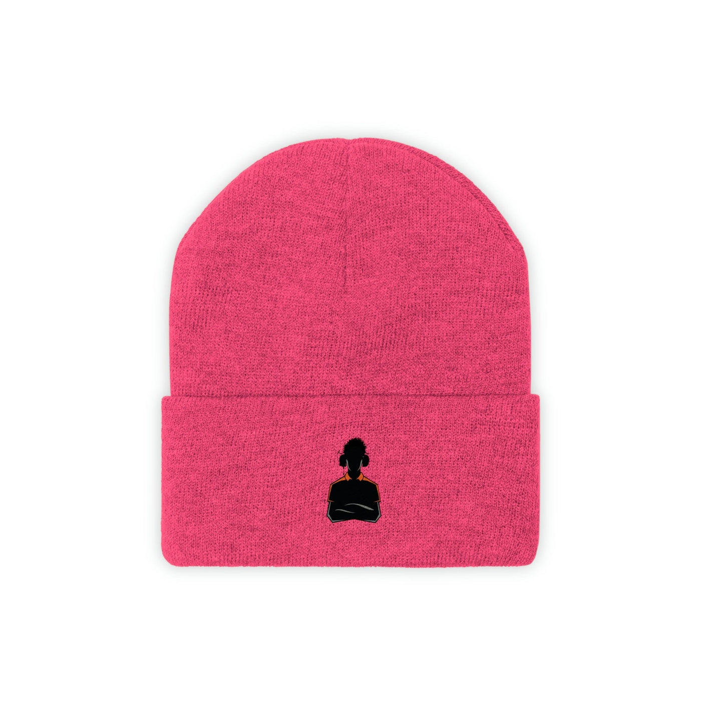 The Player One Neon Pink Knitted Beanie Hat