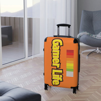 Gamer Fresh Journey's Premium On The Go Gaming Luggage Suitcase | Exclusive Orange Crush Edition