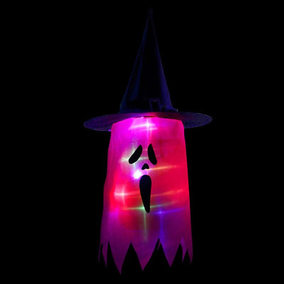 Halloween Holiday Cloth Art Ghost Decoration String Light Lanterns by Gamer Fresh