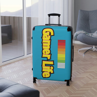 Gamer Fresh Journey's Premium On The Go Gaming Luggage Suitcase | Exclusive Turquoise Edition