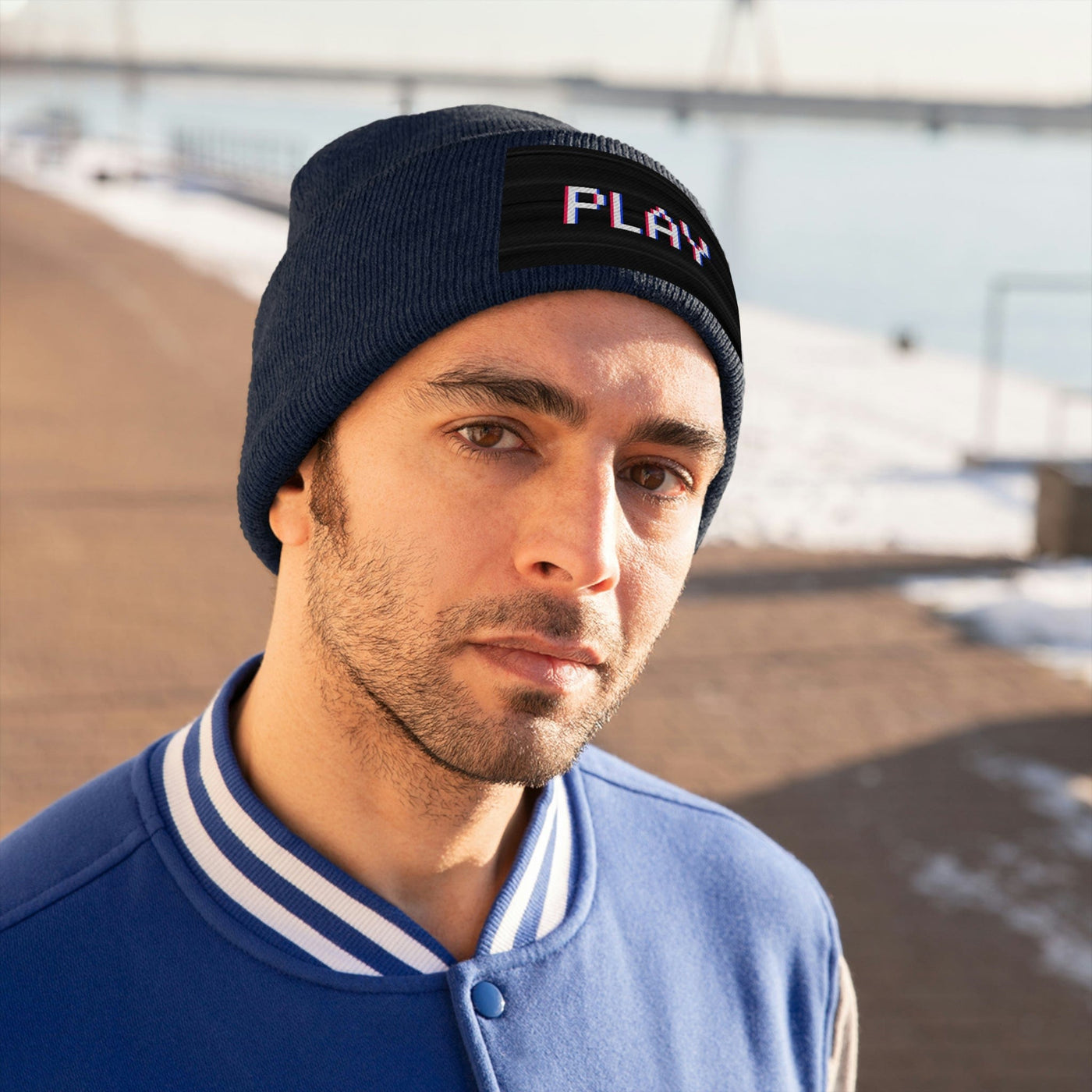 The Gamer Fresh | Just Play | Knitted Neon Beanie Hat