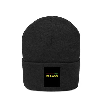 The Pure Heart Beat Wave Neon Pink Knitted Beanie Hat