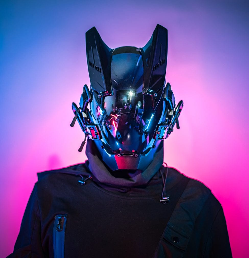 CyberFresh Cyberpunk "Ranger 8 Hunter" LED Luminous Mask Plus