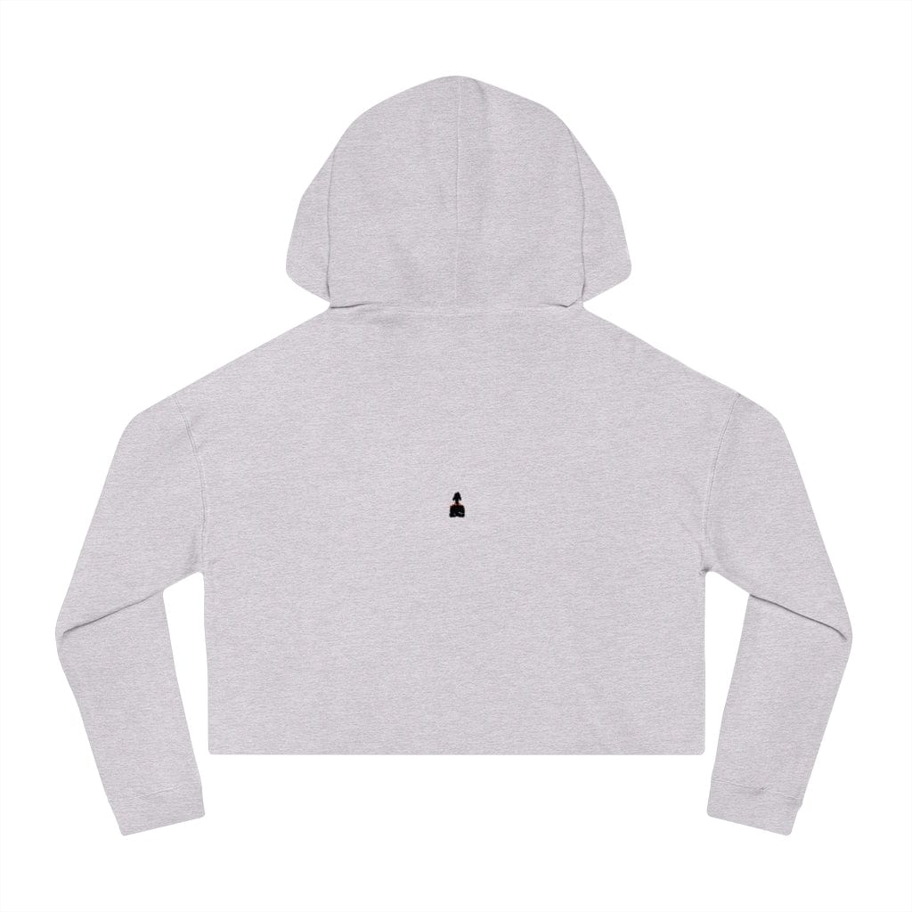 Gamer Fresh Exclusive | WTF Is On Your Mind Player | Women's Cropped Hoodie | White Sweatshirt