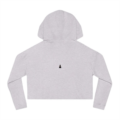 Gamer Fresh Exclusive | WTF Is On Your Mind Player | Women's Cropped Hoodie | White Sweatshirt