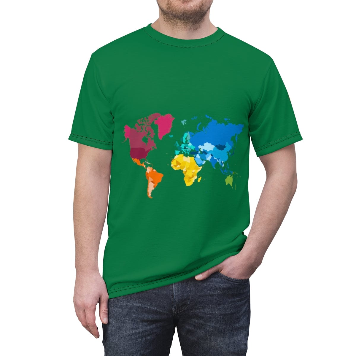 The All Premium Irish Green Tiger World Unisex Cut & Sew T-Shirt