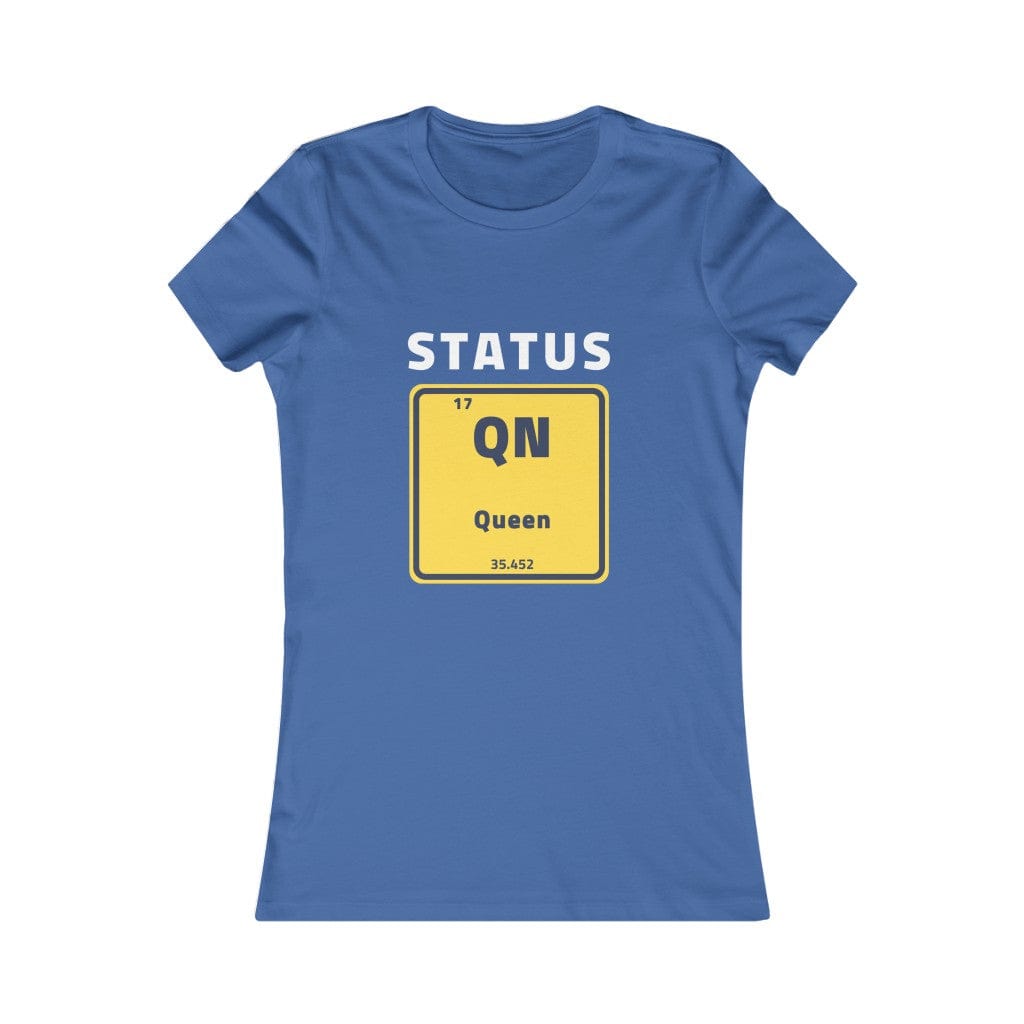 Women's The Status Queen Periodic Table Short Sleeve T Shirt *No Background*