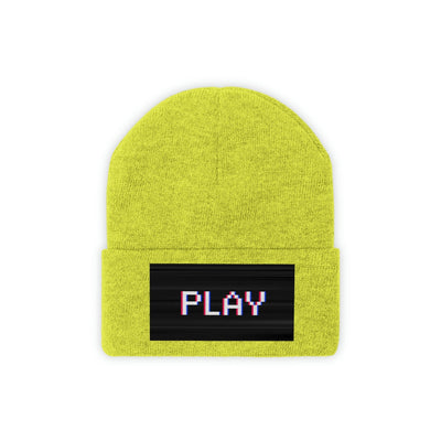 The Gamer Fresh | Just Play | Knitted Neon Beanie Hat