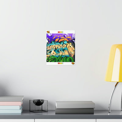 The Gamer Fresh Graffiti | Streamer All Art Lion | Premium Matte Vertical Poster