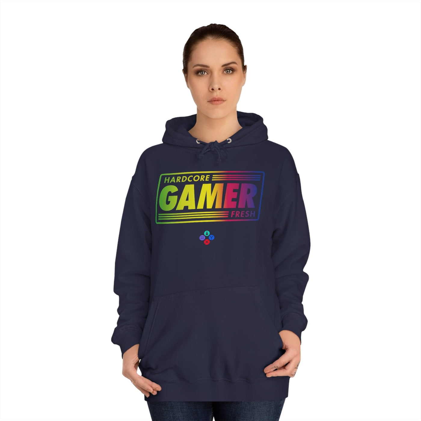 Gamer Fresh | Hardcore Fresh | Unisex College Hoodie