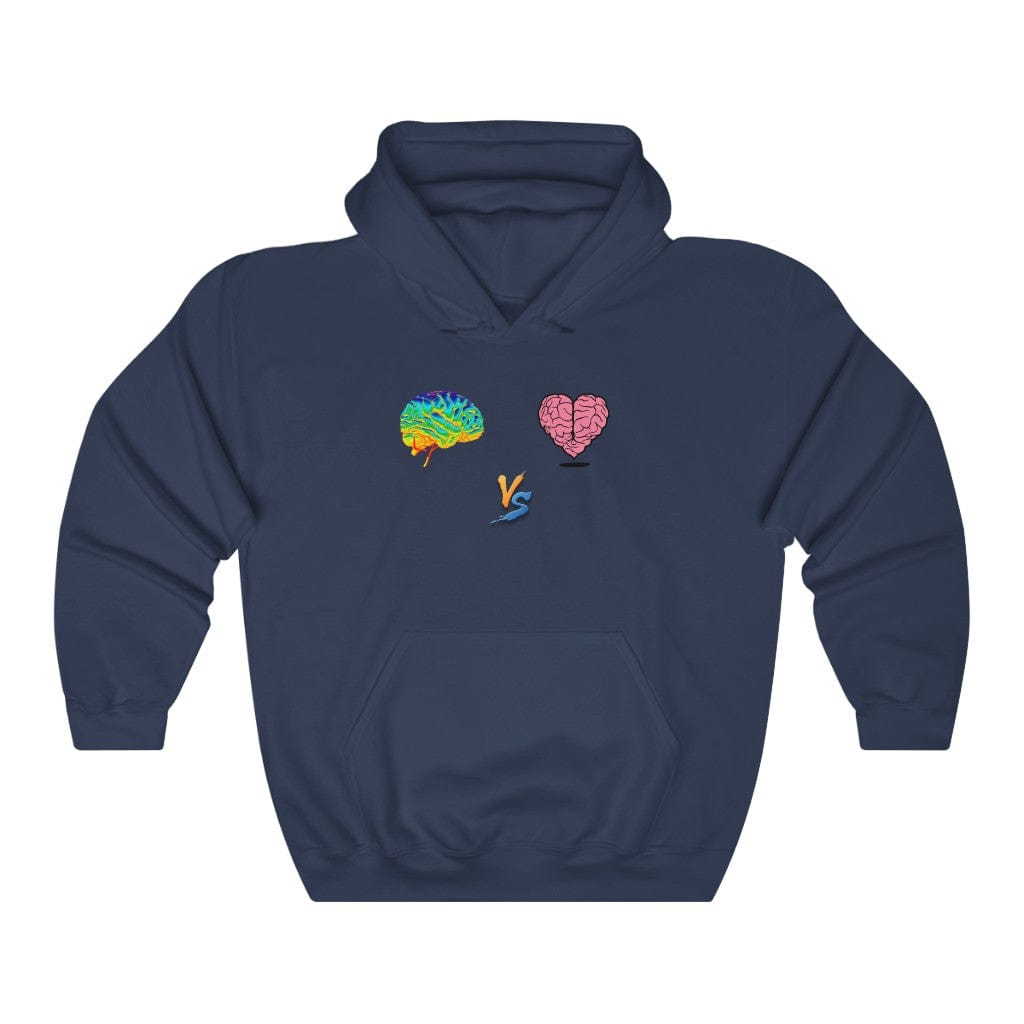 Gamer Fresh | Limited Edition Player Brain vs  Player Heart | Heavy Blend Unisex Hooded Sweatshirt