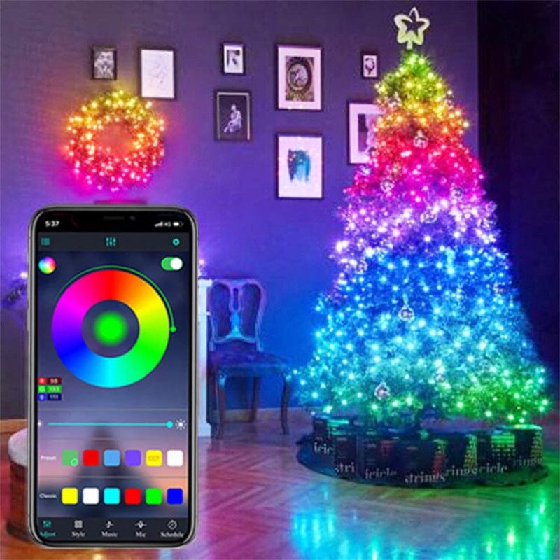 Smart LED Christmas Decoration String Light w Bluetooth App