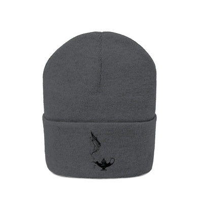 Wish A Wish Knitted Grey/Black Beanie Hat