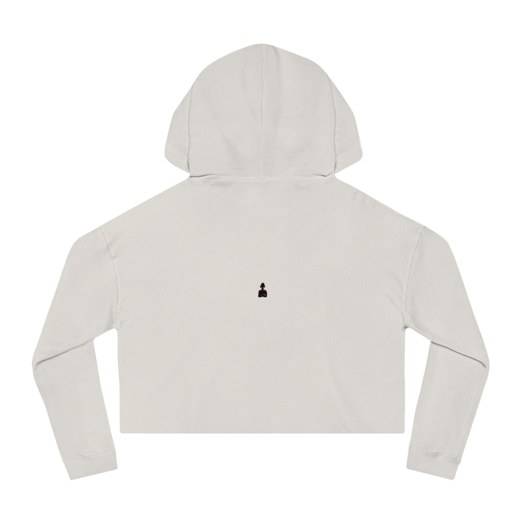 Gamer Fresh Exclusive | WTF Is On Your Mind Player | Women's Cropped Hoodie | White Sweatshirt