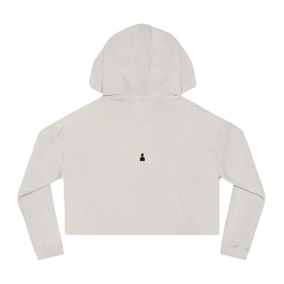 Gamer Fresh Exclusive | WTF Is On Your Mind Player | Women's Cropped Hoodie | White Sweatshirt