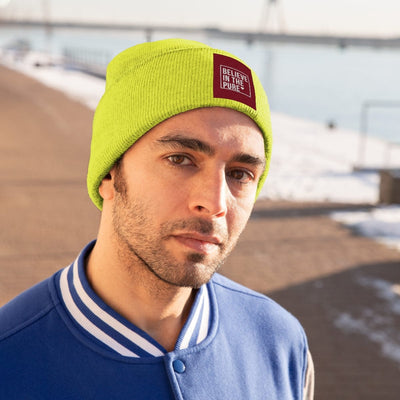 The Believe In Pure Love Heart Knitted Beanie Hat