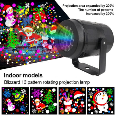 LED Christmas Snow Fall Light Projector Lamp