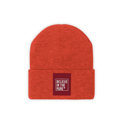 The Believe In Pure Love Heart Knitted Beanie Hat