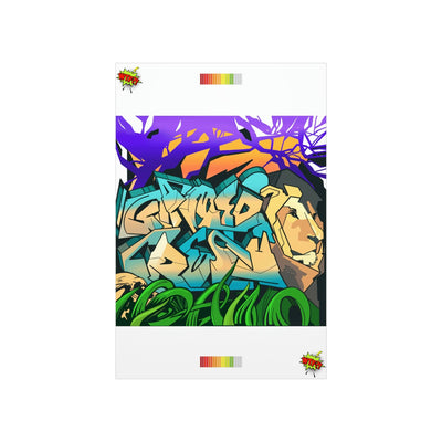 The Gamer Fresh Graffiti | Streamer All Art Lion | Premium Matte Vertical Poster