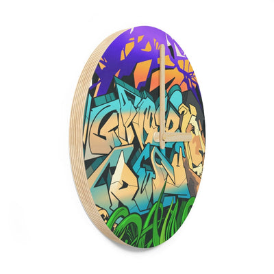 The Gamer Fresh Graffiti Streamer All Art Lion NYC | Mural Wooden Wall Clock