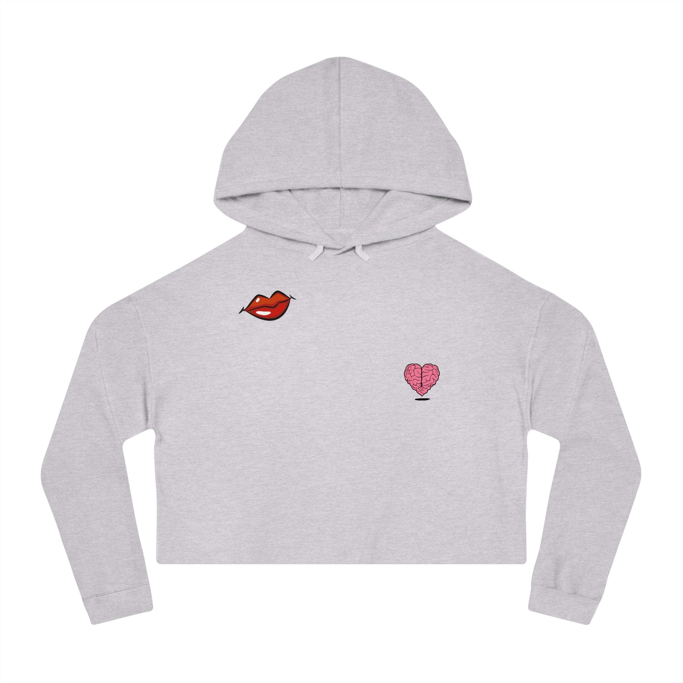 Gamer Fresh Exclusive | Kiss My Heart Hope To Cake | Women's Cropped Hoodie Top Sweatshirt