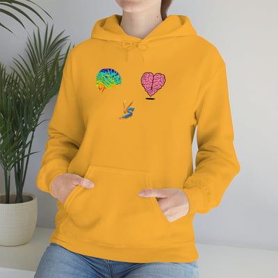 Gamer Fresh | Limited Edition Player Brain vs  Player Heart | Heavy Blend Unisex Hooded Sweatshirt