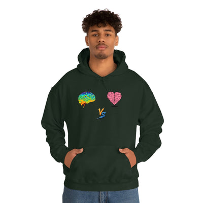 Gamer Fresh | Limited Edition Player Brain vs  Player Heart | Heavy Blend Unisex Hooded Sweatshirt