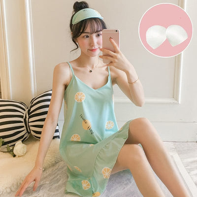 The "Twilight Jupiter Summer" Pure Cotton Pajama Nightgown