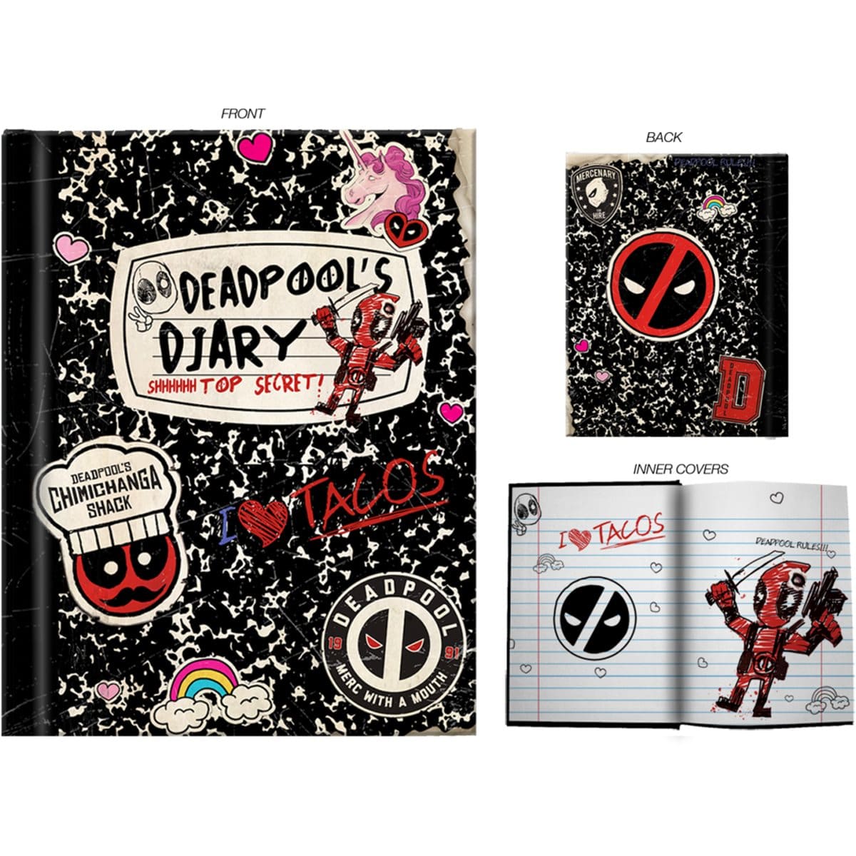 Deadpool Doodle Hardcover Journal *Coming in January 2023 *