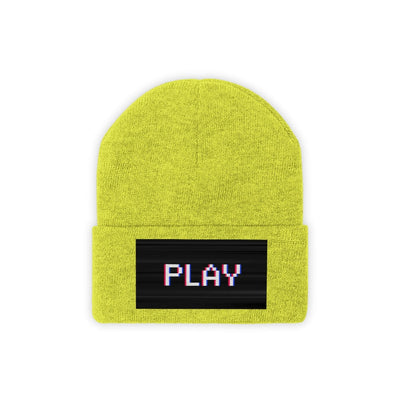 The Gamer Fresh | Just Play | Knitted Neon Beanie Hat