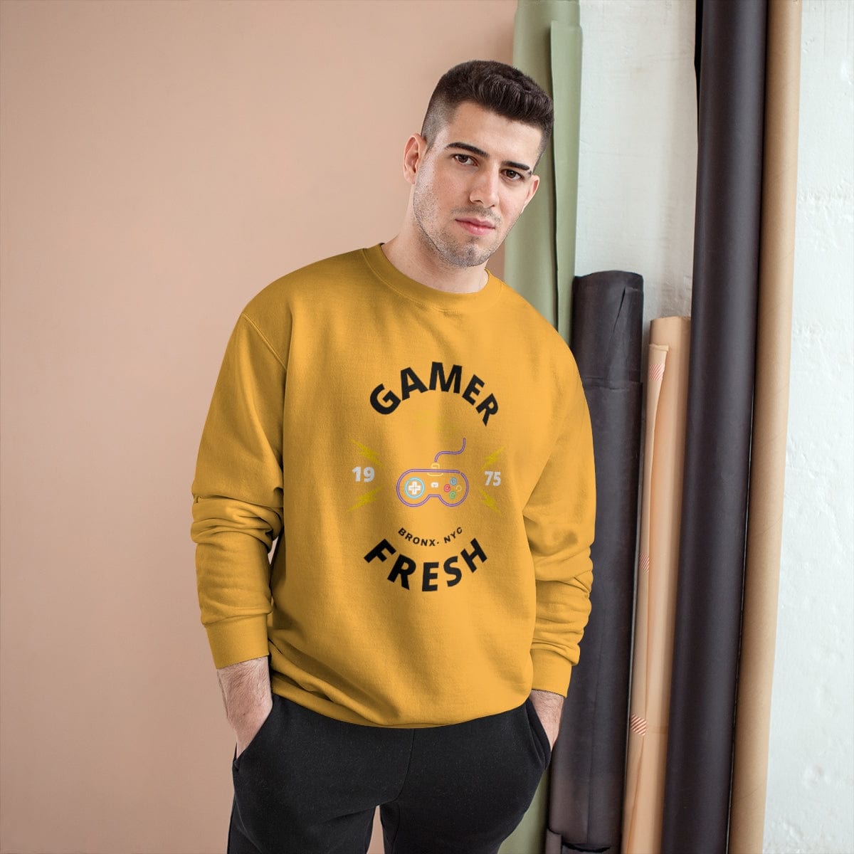 Gamer Fresh x Champion | Est Since 1975 Gamer Life | Exclusive Unisex Sweatshirt