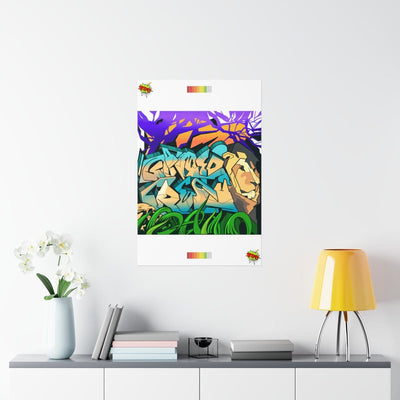 The Gamer Fresh Graffiti | Streamer All Art Lion | Premium Matte Vertical Poster