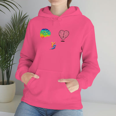 Gamer Fresh | Limited Edition Player Brain vs  Player Heart | Heavy Blend Unisex Hooded Sweatshirt