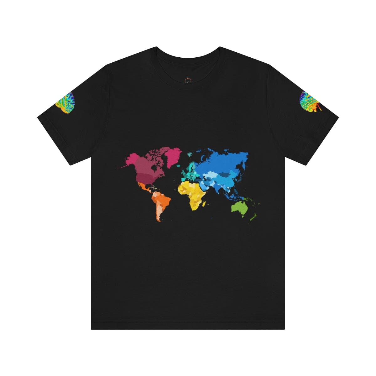 All Premium World Brain Black T-Shirt by Gamer Fresh