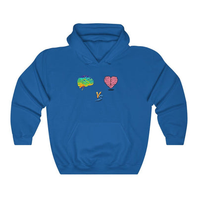 Gamer Fresh | Limited Edition Player Brain vs  Player Heart | Heavy Blend Unisex Hooded Sweatshirt