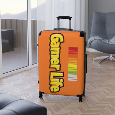 Gamer Fresh Journey's Premium On The Go Gaming Luggage Suitcase | Exclusive Orange Crush Edition