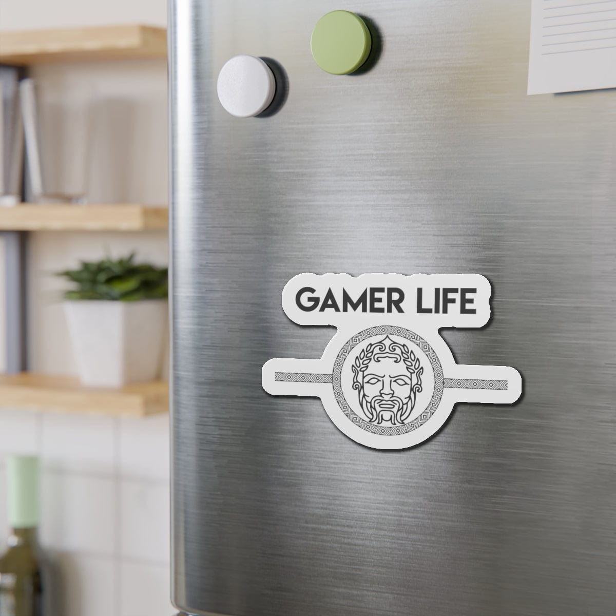 Gamer Life | Ceasar Kiss |Cut Magnet Frame | by Gamer Fresh